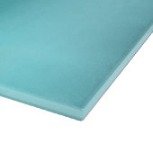 Schöne Aquarelle, blaue Minze und türkisfarbene Gl Schneidebrett (Ecke)