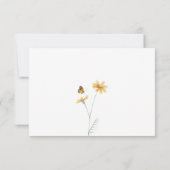 Schöne Aquarellfarben-Blume Dankeskarte (Rückseite)