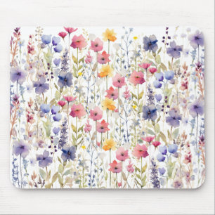 Schöne Aquarellfarben Blume Frühjahrsgarten Mousepad