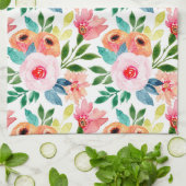 Schöne Aquarellfarben-Blume Geschirrtuch (Gefaltet)