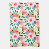 Schöne Aquarellfarben-Blume Geschirrtuch (Vertikal)