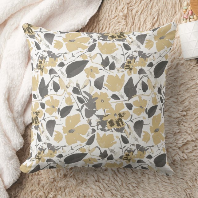 Schöne Aquarellfarben-Blume Kissen (Decke)