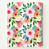 Schöne Aquarellfarben-Blume Notizblock (Rückseite)