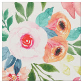 Schöne Aquarellfarben-Blume Stoff (Nahaufnahme)