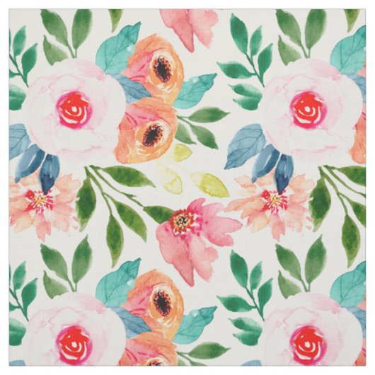 Schöne Aquarellfarben-Blume Stoff (Muster)