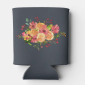 Schöne Aquarellgestaltung Blume Dosenkühler (Rückseite)