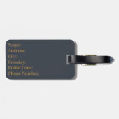 Schöne Aquarellgestaltung Blume Gepäckanhänger (Rückseite horizontal)