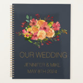 Schöne Aquarellgestaltung Blume Planer (Vorderseite)