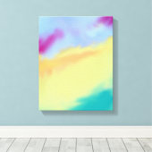 schöne Aquarellkunst Leinwanddruck (Insitu (Holzboden))