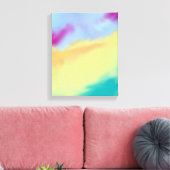 schöne Aquarellkunst Leinwanddruck (Insitu (Wohnzimmer))