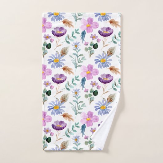 Schöne Aquarellkunst Weiblich aussehen Badhandtuch Set (Handtuch)