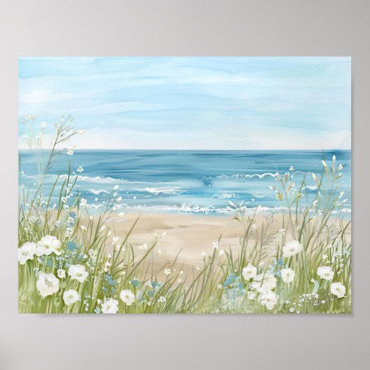 schöne Aquarelllandschaft Poster (Vorne)