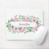 Schöne Aquarelllavender-Blume personalisiert Mousepad (Mit Mouse)