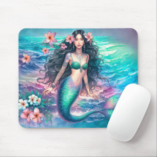 Schöne Aquarellmaid Mousepad