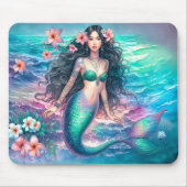 Schöne Aquarellmaid Mousepad (Vorne)
