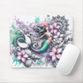 Schöne Aquarellmaid Mousepad (Mit Mouse)