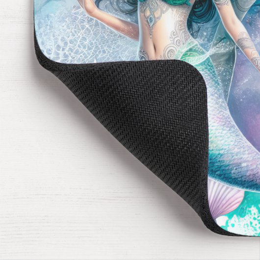 Schöne Aquarellmaid Mousepad (Ecke)