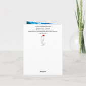 Schöne Aquarellmeerschildkröte Grußkarte Karte (Rückseite)