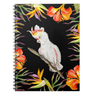 Schöne Aquarellmücke mit Perrot zeichnend Notizblock