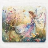 Schöne Aquarellmühle auf der Wiese Mousepad (Vorne)