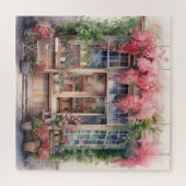 Schöne Aquarellmühle Puzzle (Horizontal)