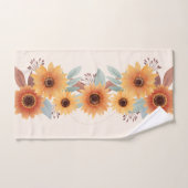 schöne Aquarellsonnenblume Badhandtuch Set (Handtuch)