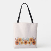 schöne Aquarellsonnenblume Tasche (Rückseite)