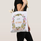 Schöne Aquarelltasche Tasche (Von Nahem)