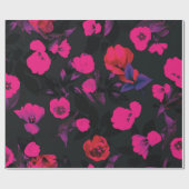 Schöne Aquarelltuppchen Blume nahtlos pattern Geschenkpapier (Flach)