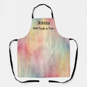 Schöne Aquarellwirkung in Minimalismus Pastelle Schürze (Vorderseite)