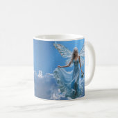 Schöne Aquarius Fairy in den Wolken Kaffeetasse (VorderseiteRechts)