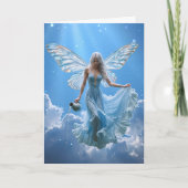 Schöne Aquarius Fairy in den Wolken Karte (Vorderseite)