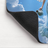 Schöne Aquarius Fairy in den Wolken Mousepad (Ecke)