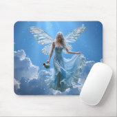Schöne Aquarius Fairy in den Wolken Mousepad (Mit Mouse)