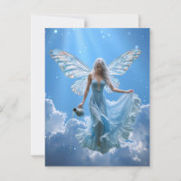 Schöne Aquarius Fairy in den Wolken