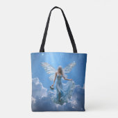 Schöne Aquarius Fairy in den Wolken Tasche (Rückseite)
