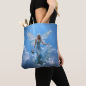 Schöne Aquarius Fairy in den Wolken Tasche (Von Nahem)