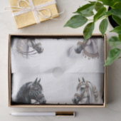 Schöne arabische Pferde mit Extravaganten Bridles Seidenpapier (Geschenk)