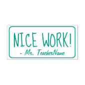 "SCHÖNE ARBEIT!" Briefmarke aus Gummi Permastempel (Design)