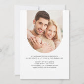 Schöne Arch 2 Fotos Moderne Schrift Save The Date (Rückseite)