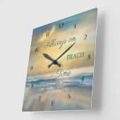 Schöne Art bemalt Strandwall Uhr (Winkel)