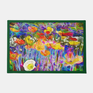 Schöne Art Colorful Poppies Fußmatte