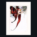 Schöne Art Deco Butterfly Fairy Poster<br><div class="desc">Eine Serie von 6 kleinen,  aber wunderschönen Art-Déco-Illustrationen von schönen Schmetterlingsfeen der Frau. Hinweis: Die Vergrößerung dieses Bildes kann zu einem schlechten Plakat führen.</div>