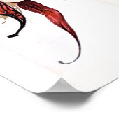 Schöne Art Deco Butterfly Fairy Poster (Ecke)