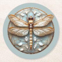 Schöne Art Deco Dragonfly Gold Diamanten