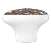 Schöne Art Deco Dragonfly Keramikknauf (Seitenansicht)