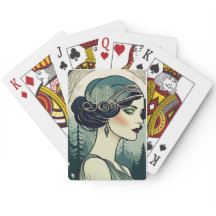 Schöne Art Deco Flapper