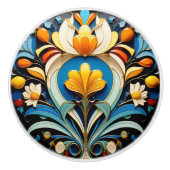 Schöne Art Deco Keramik Nostalgie Keramikknauf (Vorderseite)