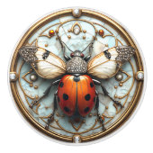 Schöne Art Deco Ladybug Keramikknauf (Vorderseite)