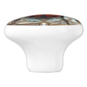 Schöne Art Deco Ladybug Keramikknauf (Seitenansicht)